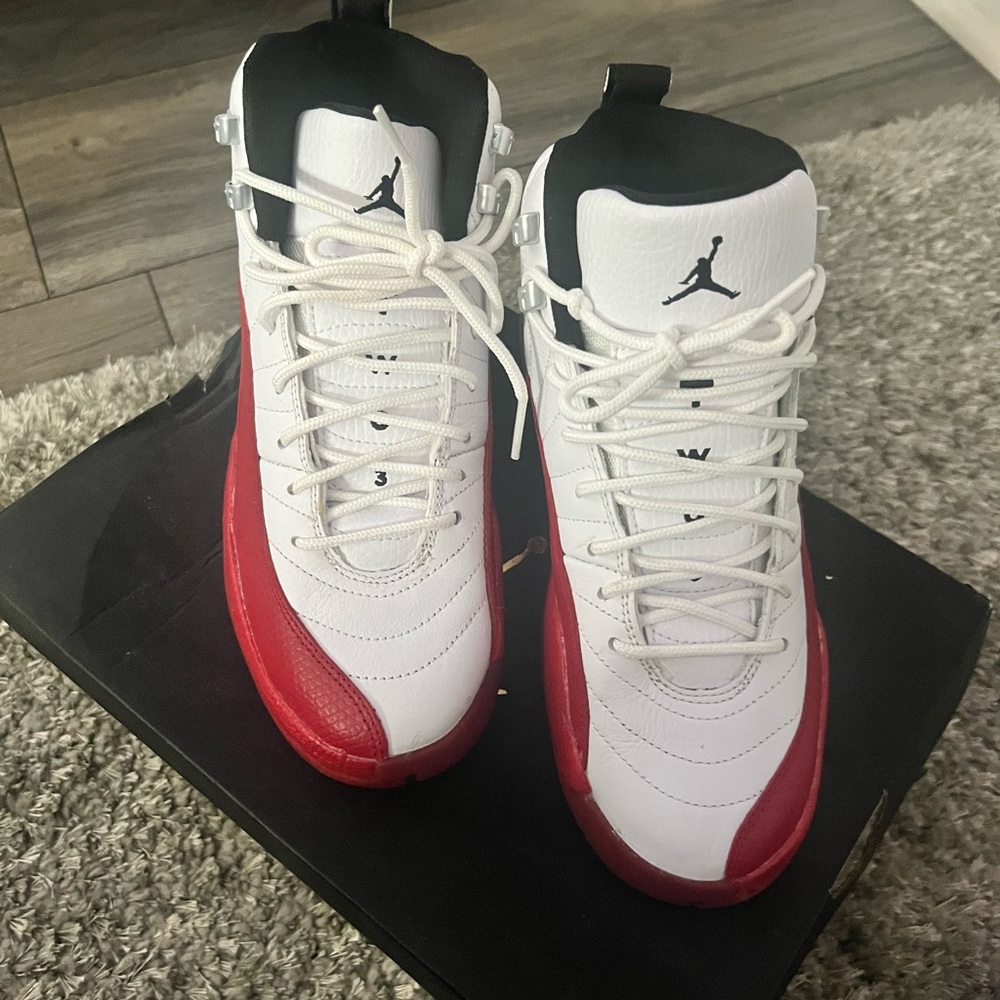 Jordan Air 12 Retro in White and Varsity Red